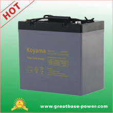 High Performance Deep Cycle Electric Wheel Chair Battery 55ah 12V